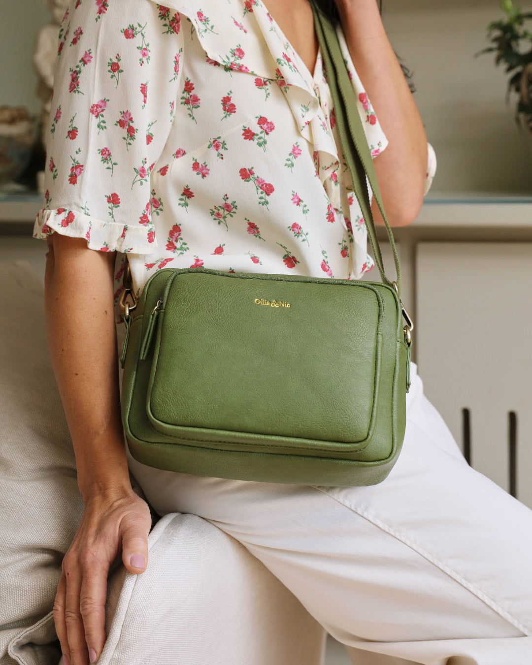Bertie Maxi Crossbody - Apple Green