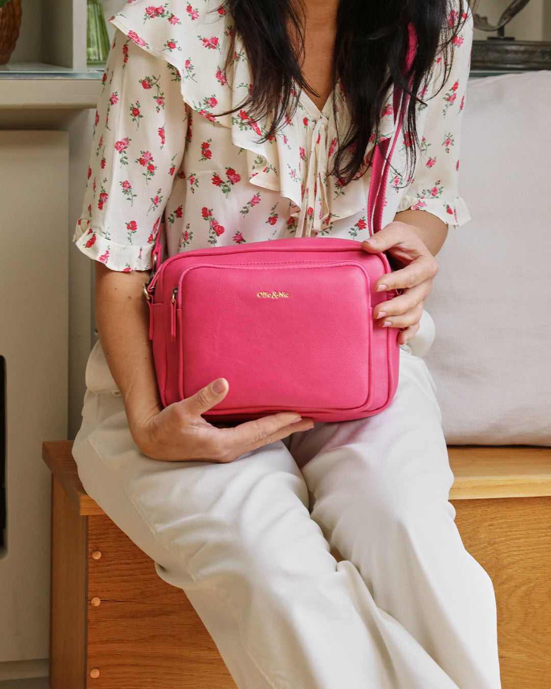 Bertie Maxi Crossbody - Fuchsia
