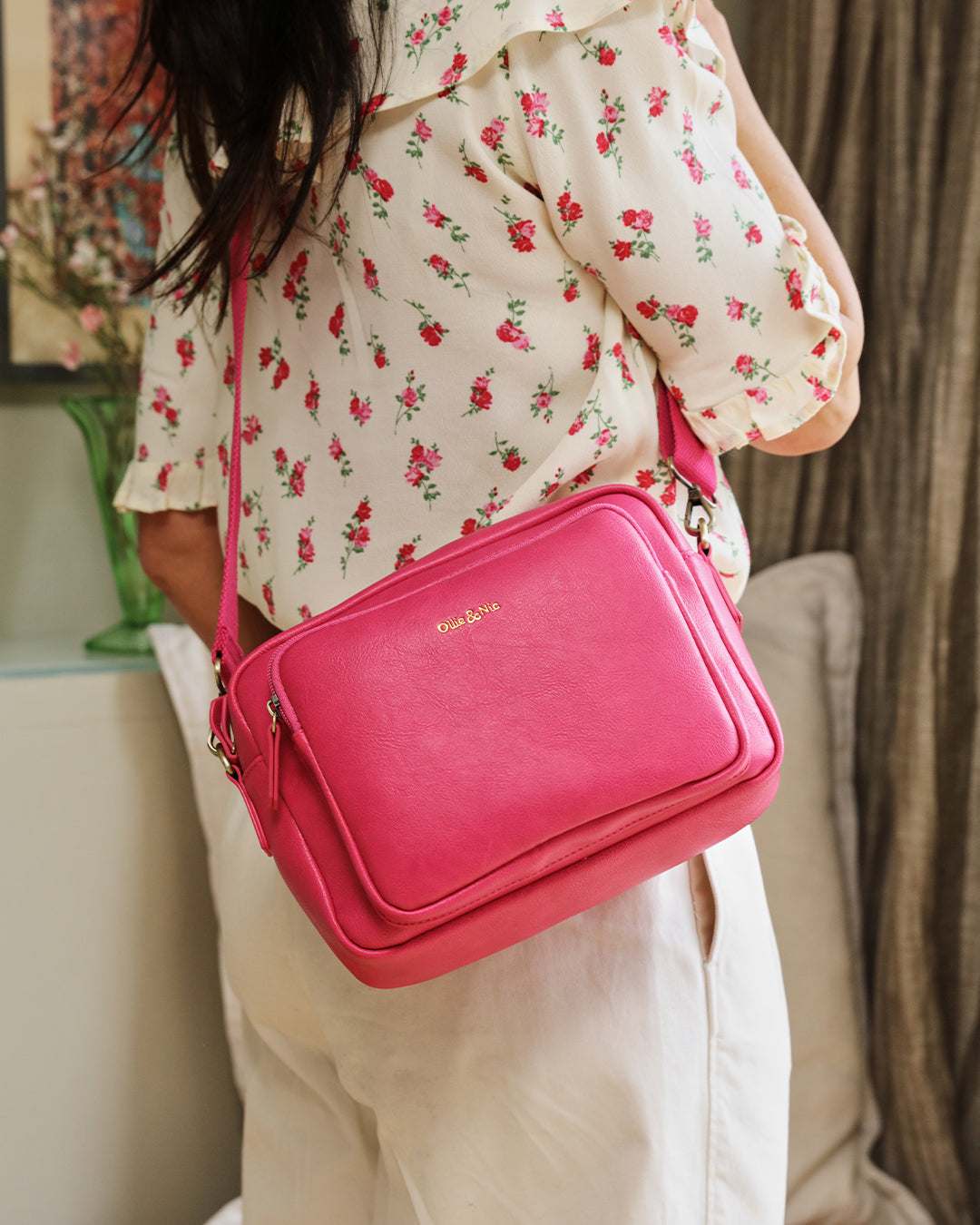 Bertie Maxi Crossbody - Fuchsia