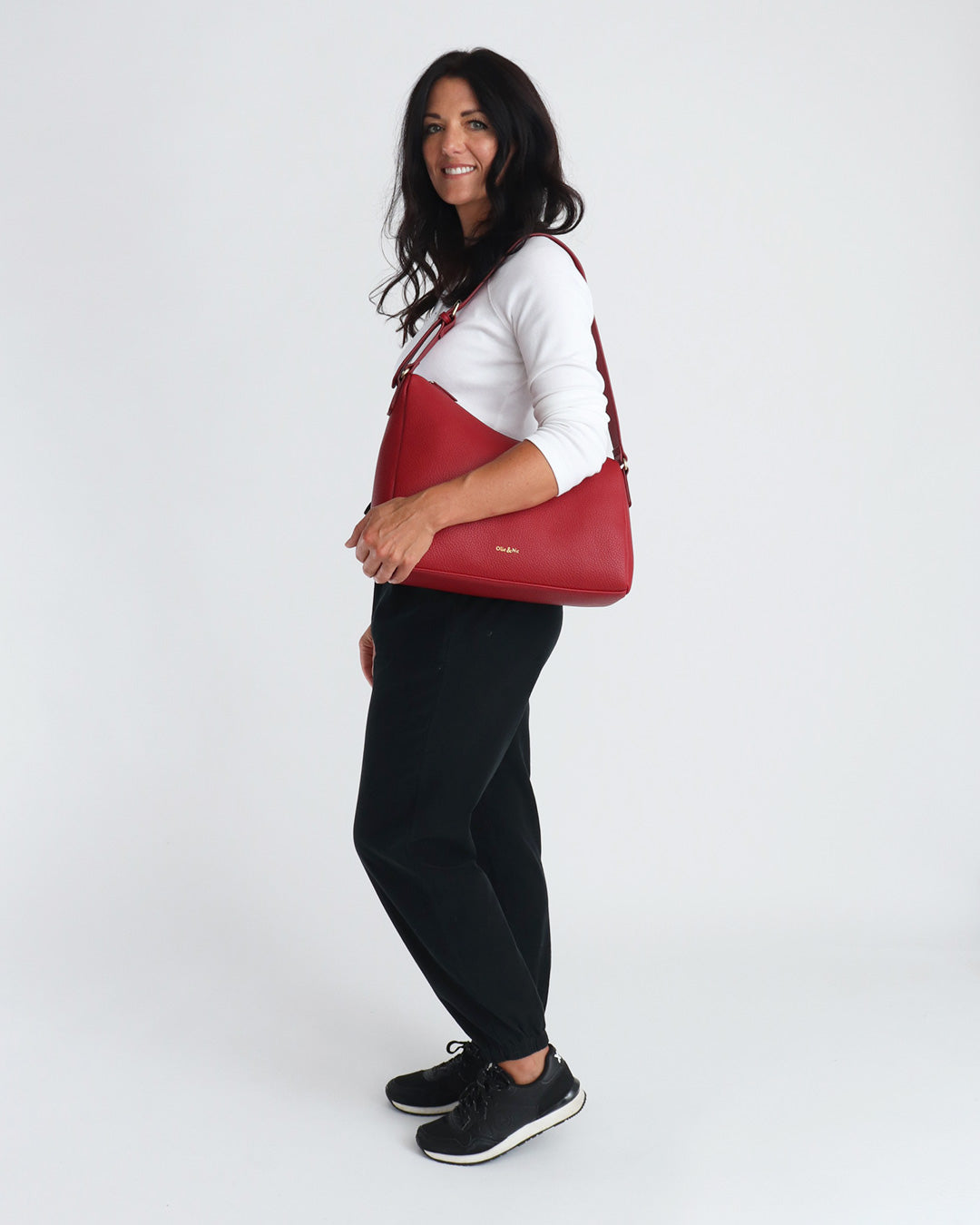 Aisha Shoulder Bag - Cherry Red