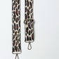 Animal Print Webbing Strap - Silver Hardware