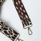 Animal Print Webbing Strap - Silver Hardware