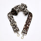 Animal Print Webbing Strap - Beige