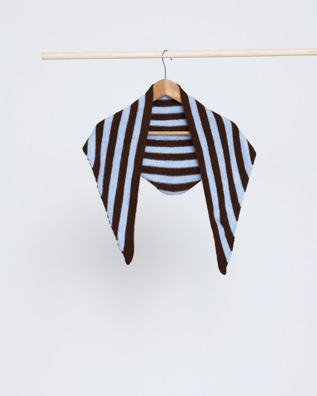 Mya Triangle Scarf - Brown/Blue