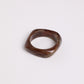Asymmetric Bangle - Brown