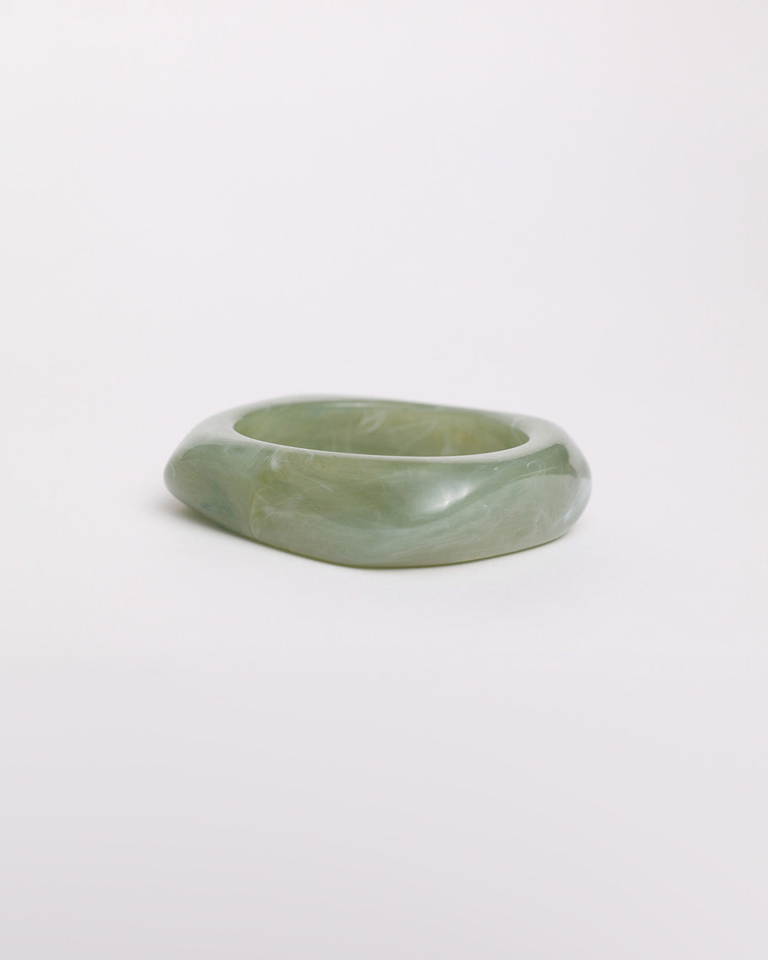 Asymmetric Bangle - Green