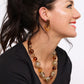 Asymmetric Hoop Earring - Brown