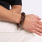 Asymmetric Bangle - Brown