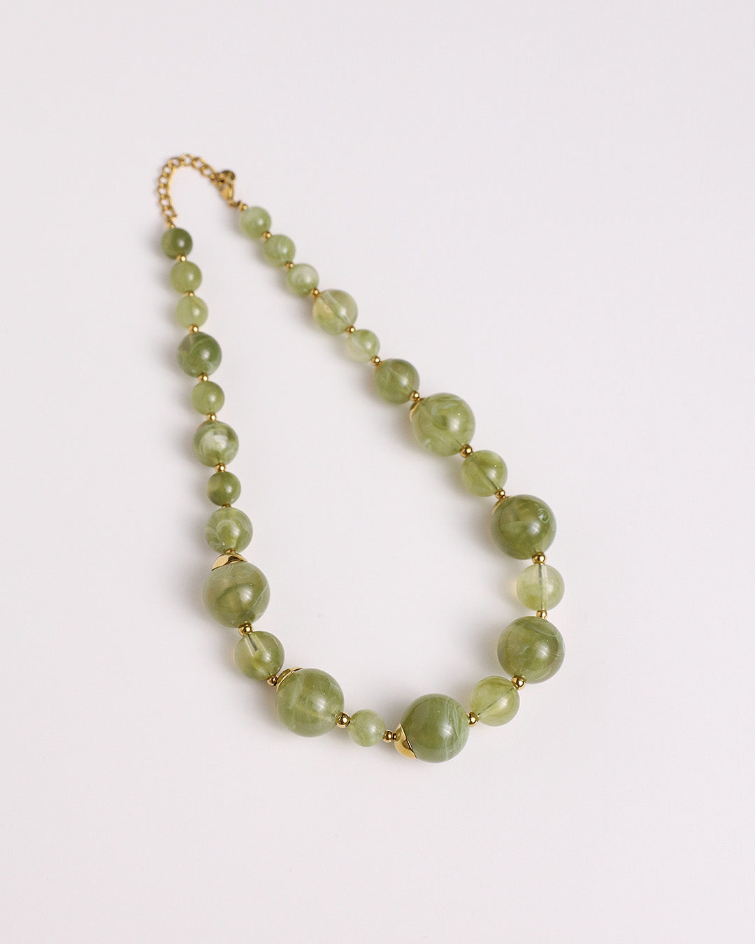 Bead Statement Necklace - Green