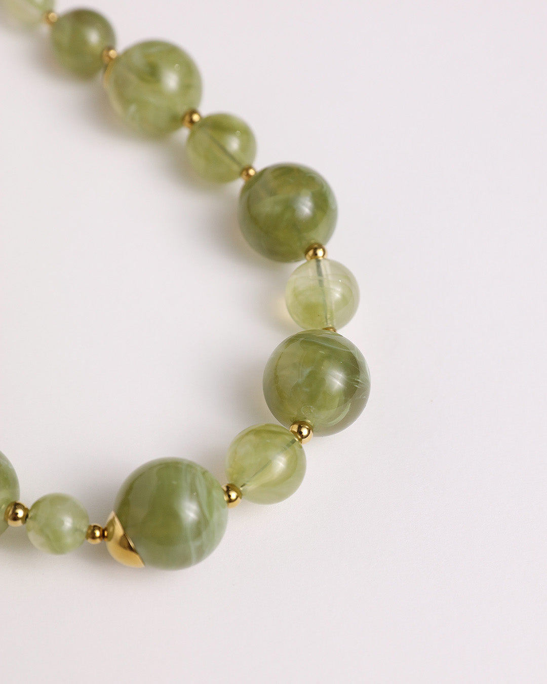 Bead Statement Necklace - Green