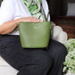 Bella Mini Bucket Bag - Apple Green