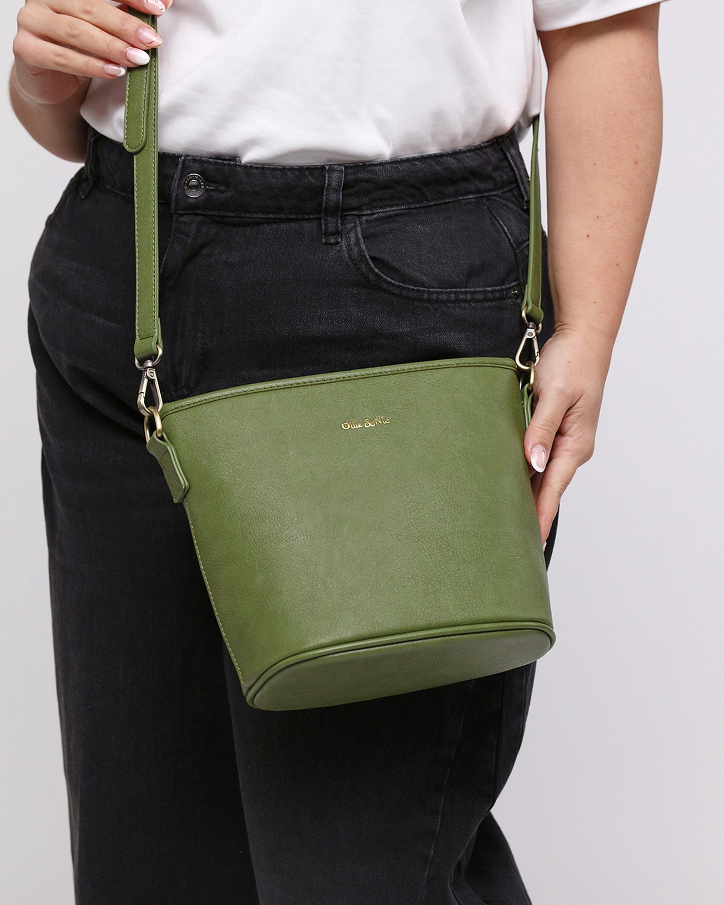 Bella Mini Bucket Bag - Apple Green