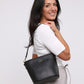 Bella Mini Bucket Bag - Black