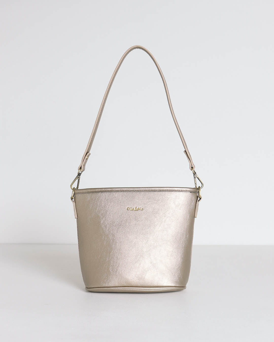 Bella Mini Bucket Bag - Antique Gold