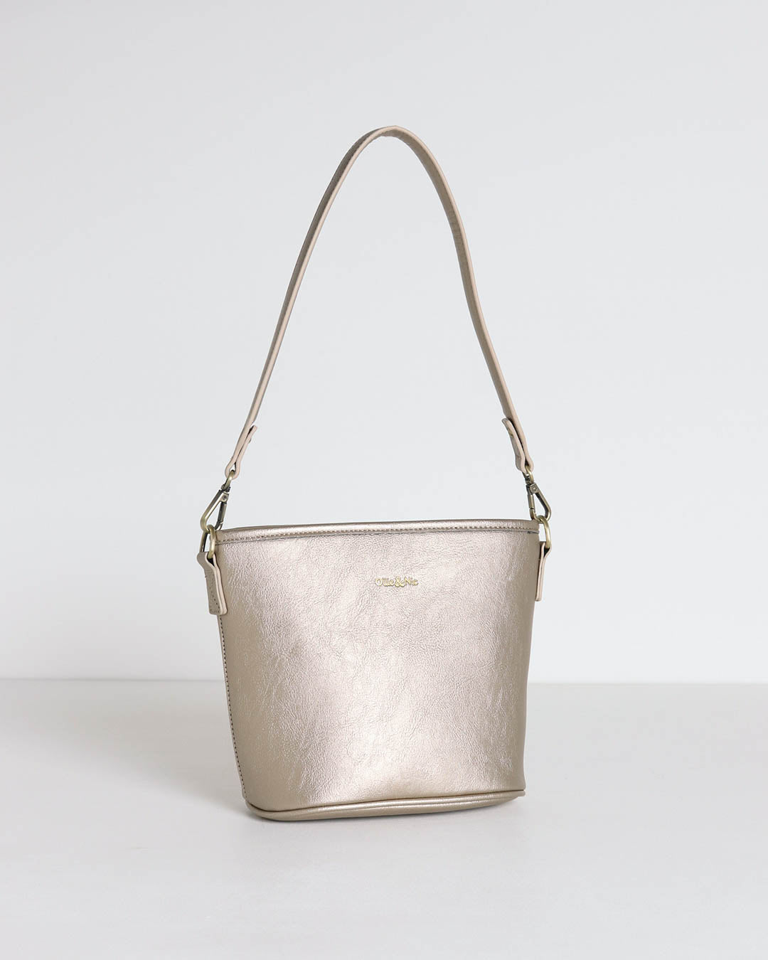 Bella Mini Bucket Bag - Antique Gold