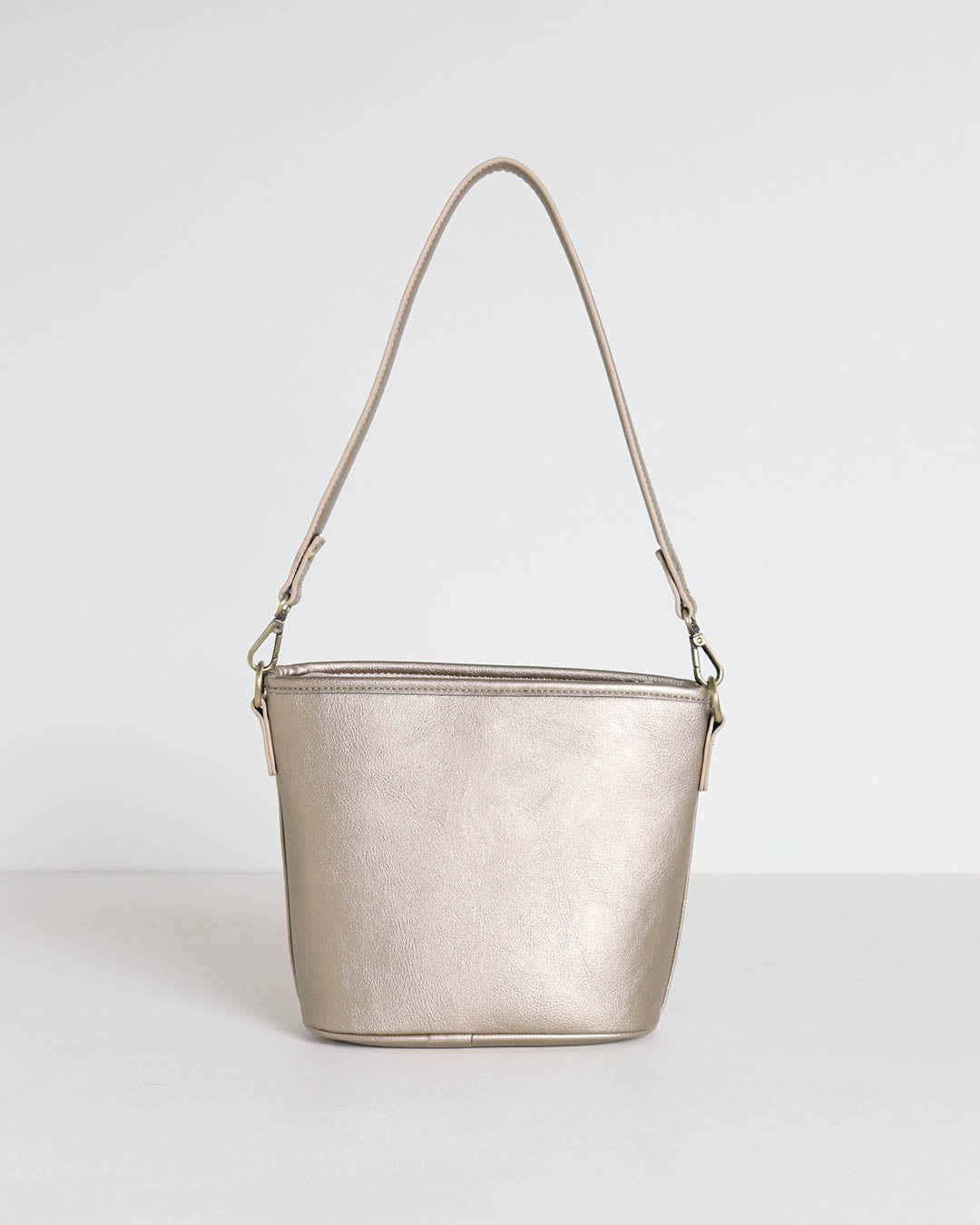 Bella Mini Bucket Bag - Antique Gold