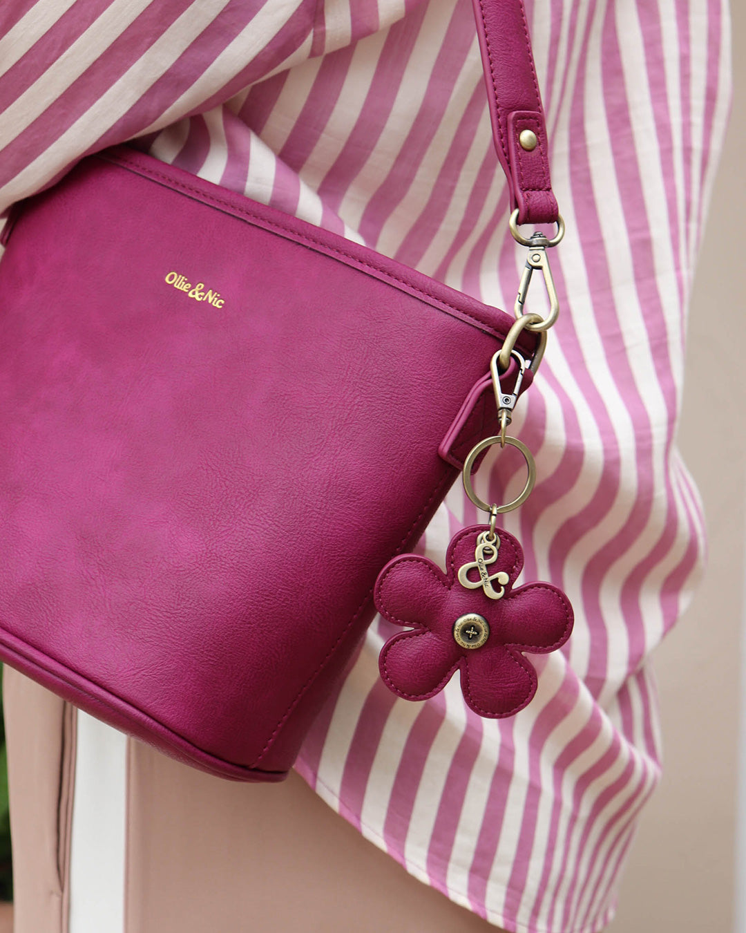 Flower Bag Charm - Orchid