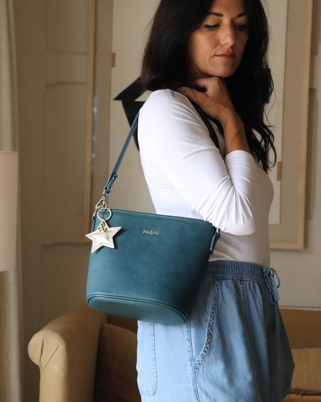 Bella Mini Bucket Bag - Teal