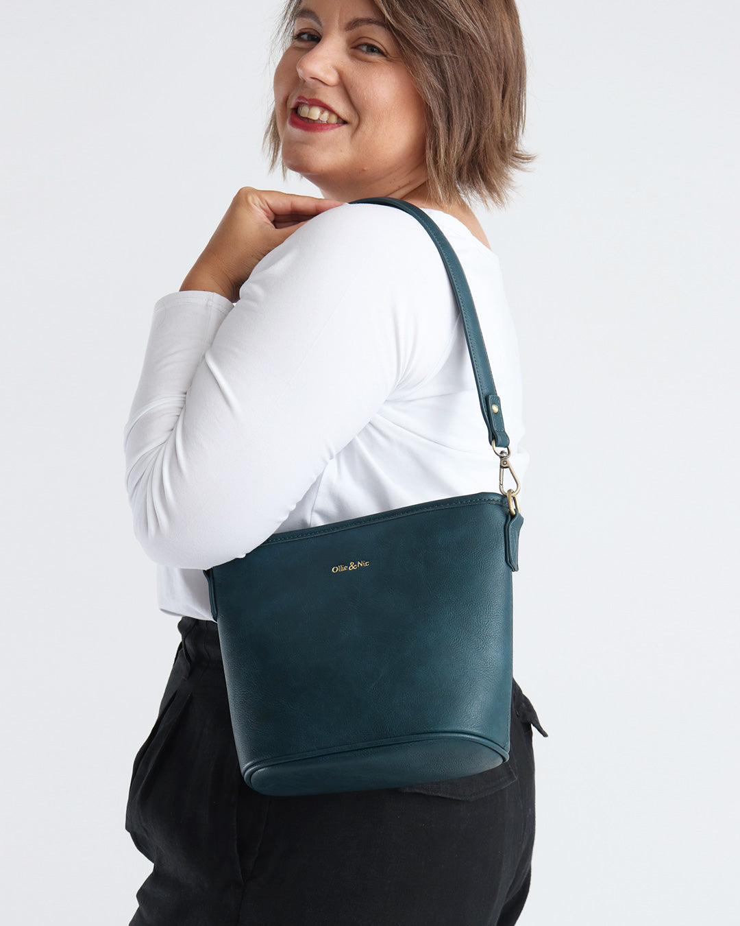 Bella Mini Bucket Bag - Teal