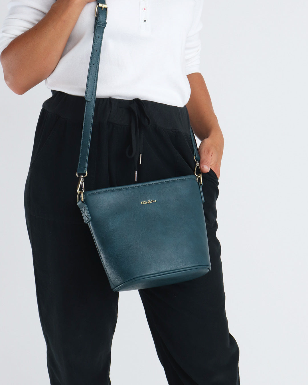 Bella Mini Bucket Bag - Teal