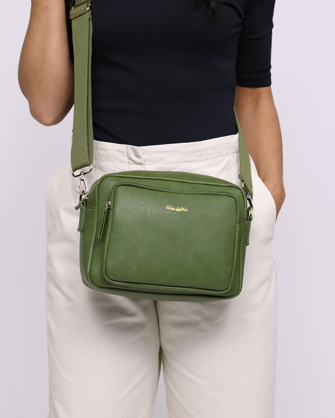 Bertie Maxi Crossbody - Apple Green