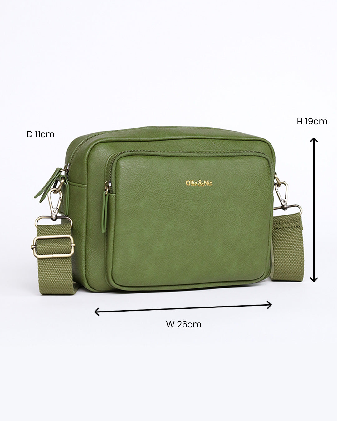 Bertie Maxi Crossbody - Apple Green