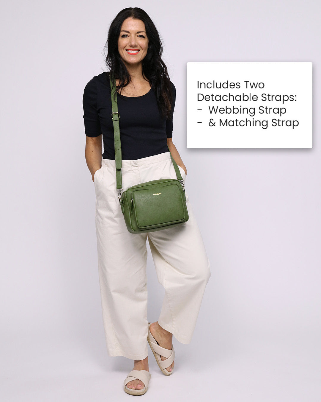 Bertie Maxi Crossbody - Apple Green