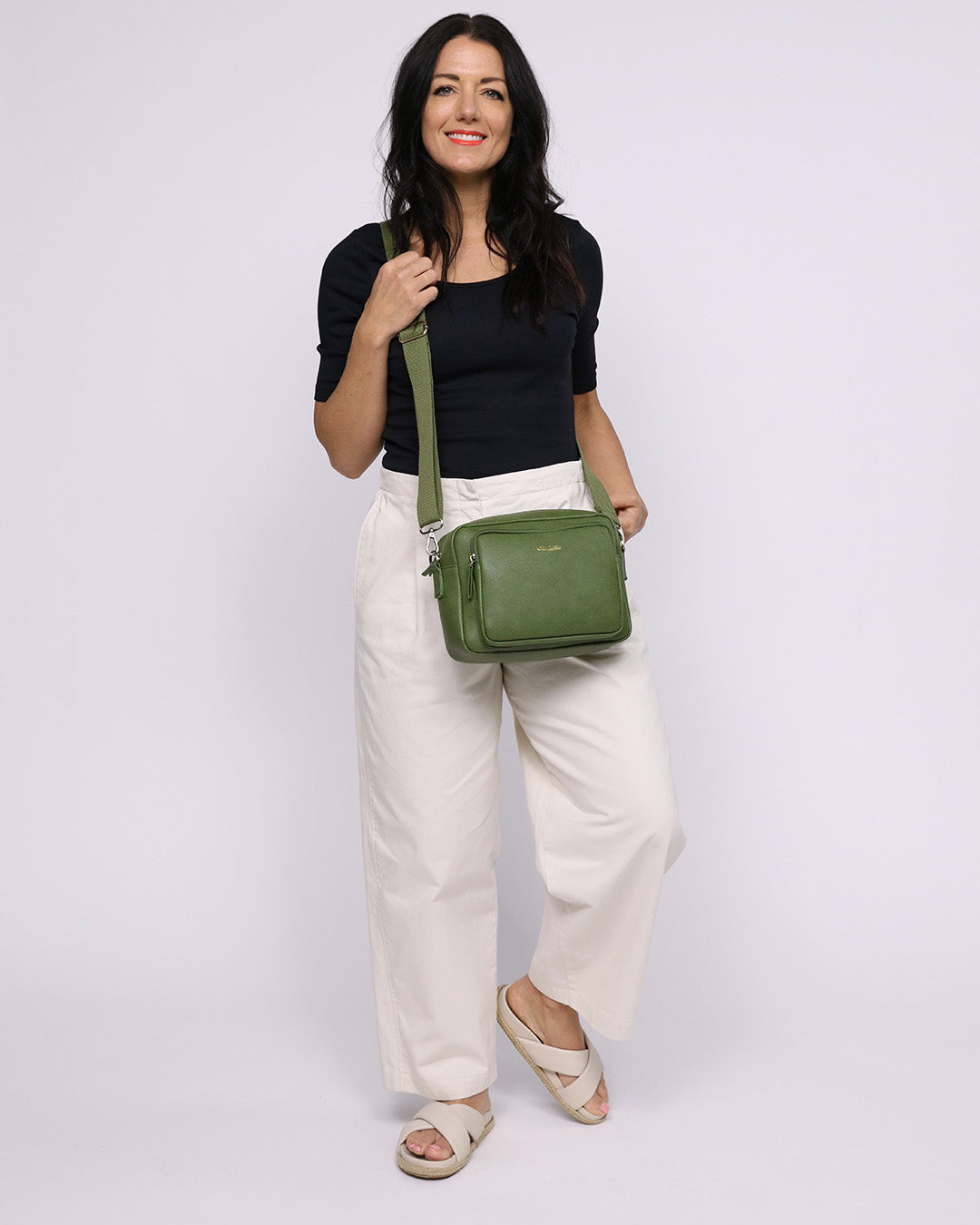 Bertie Maxi Crossbody - Apple Green