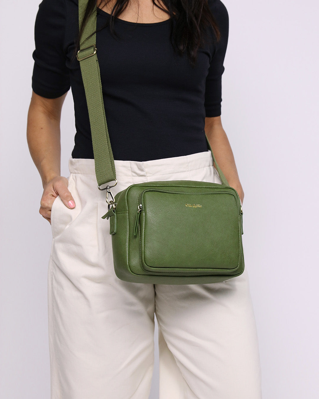 Bertie Maxi Crossbody - Apple Green