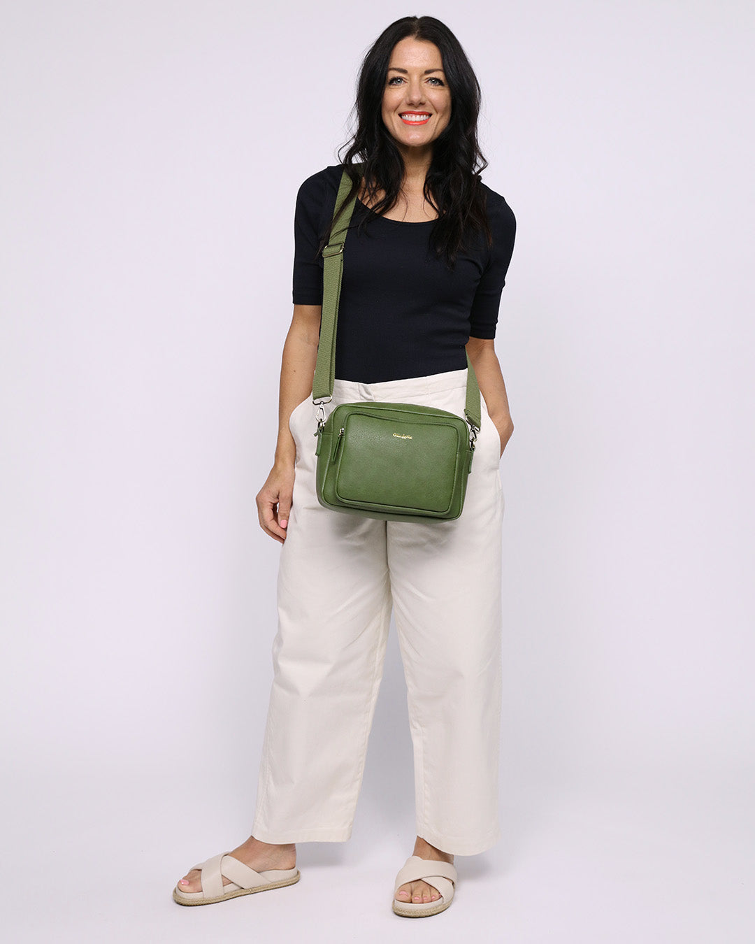 Bertie Maxi Crossbody - Apple Green