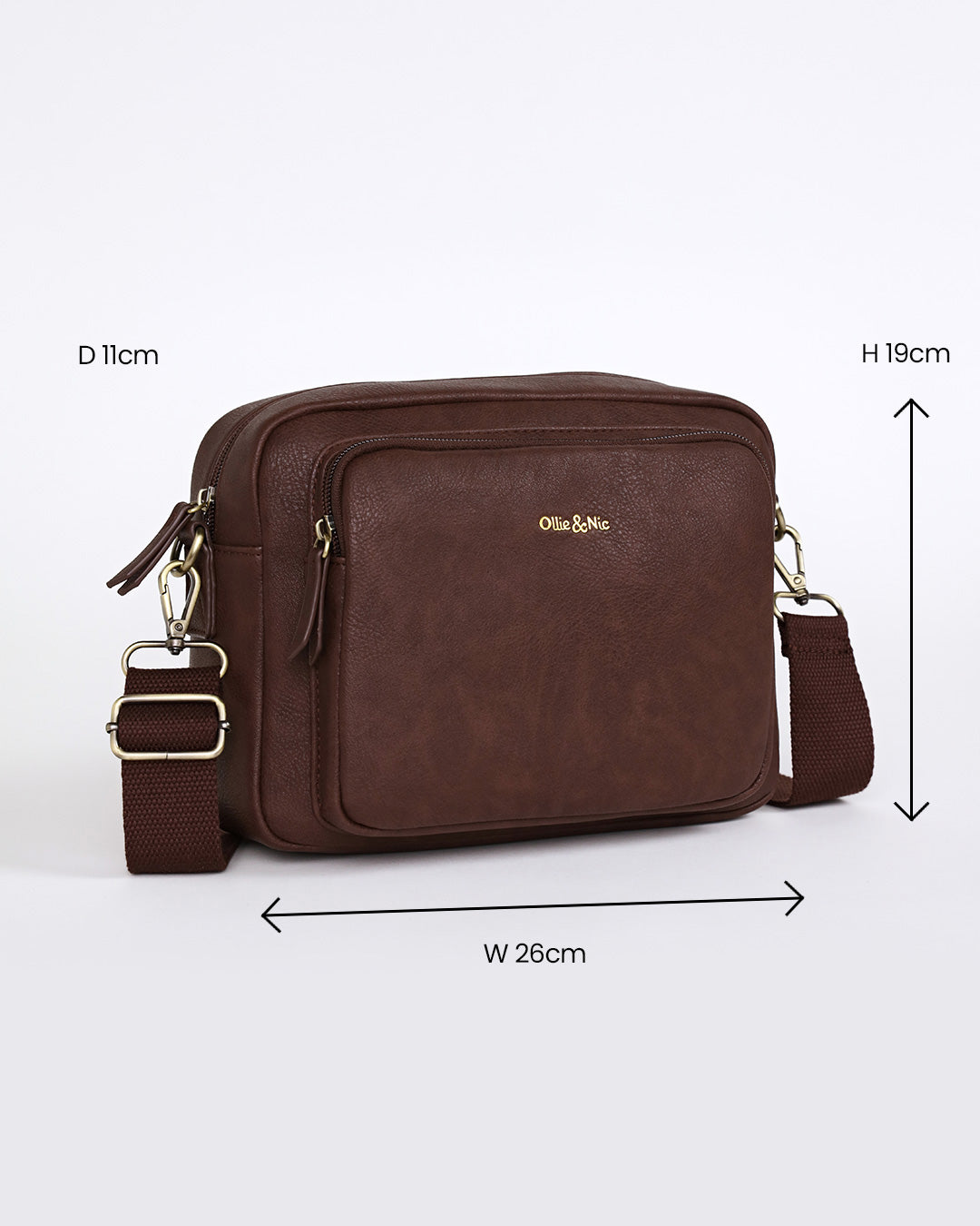 Bertie Maxi Crossbody - Chocolate