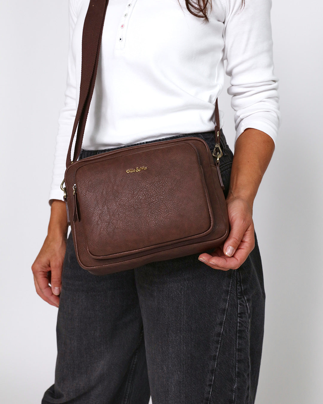 Bertie Maxi Crossbody - Chocolate