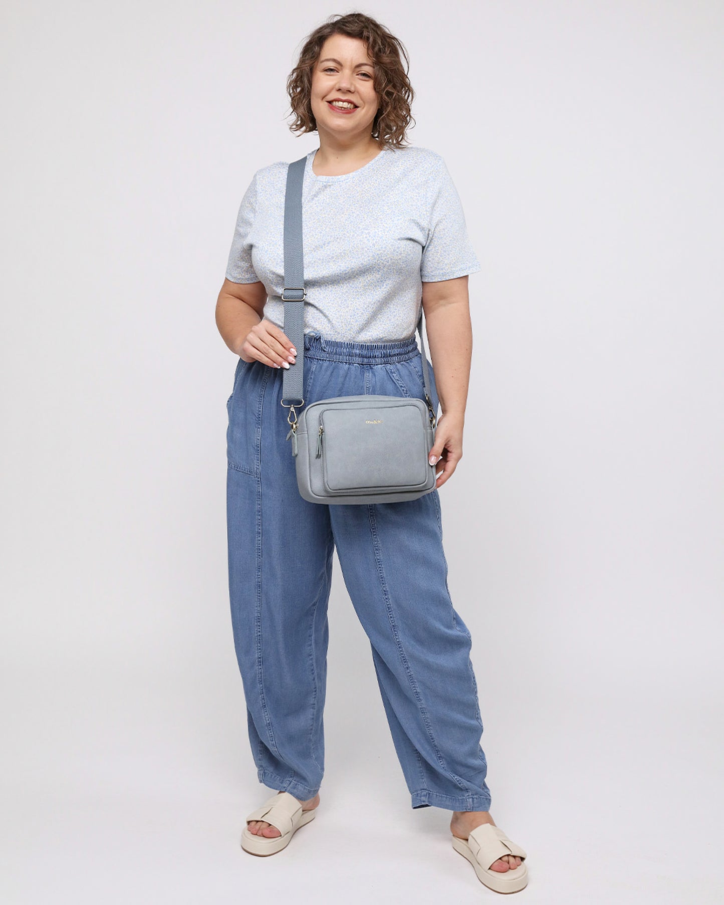 Bertie Maxi Crossbody - Duck Egg
