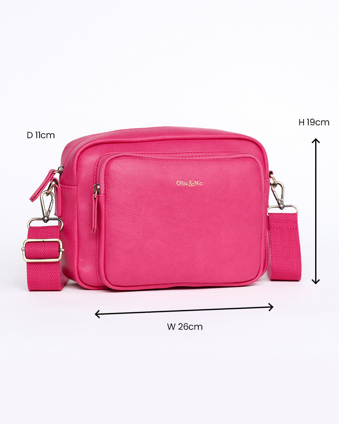 Bertie Maxi Crossbody - Fuchsia