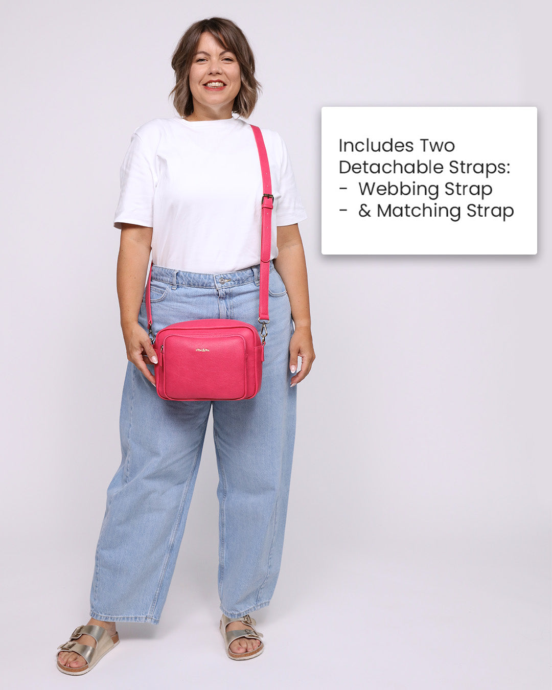 Bertie Maxi Crossbody - Fuchsia