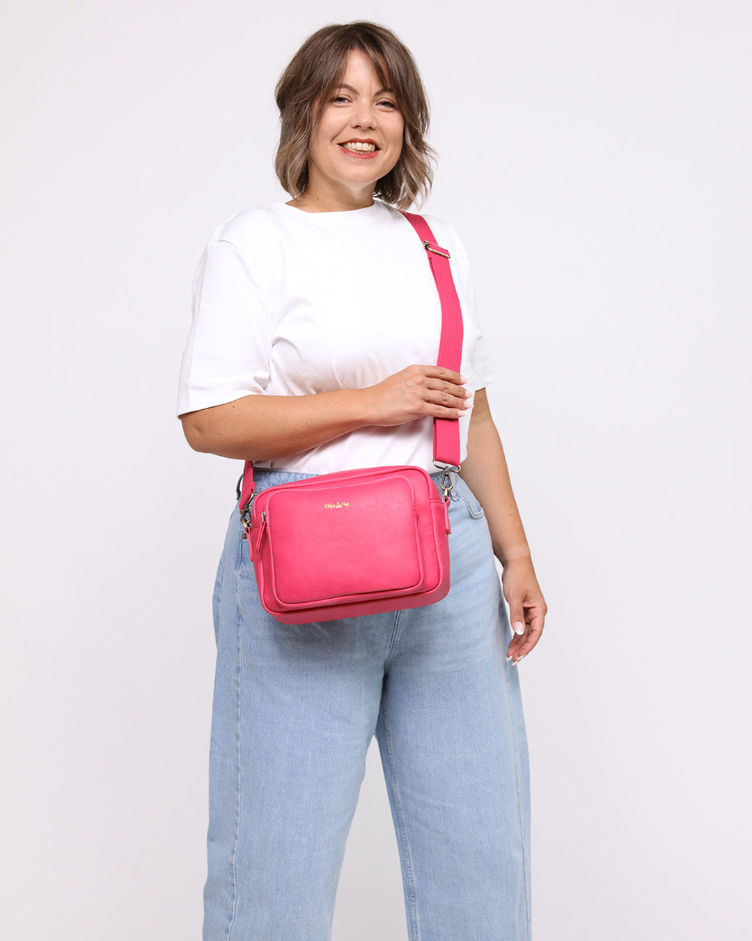 Bertie Maxi Crossbody - Fuchsia
