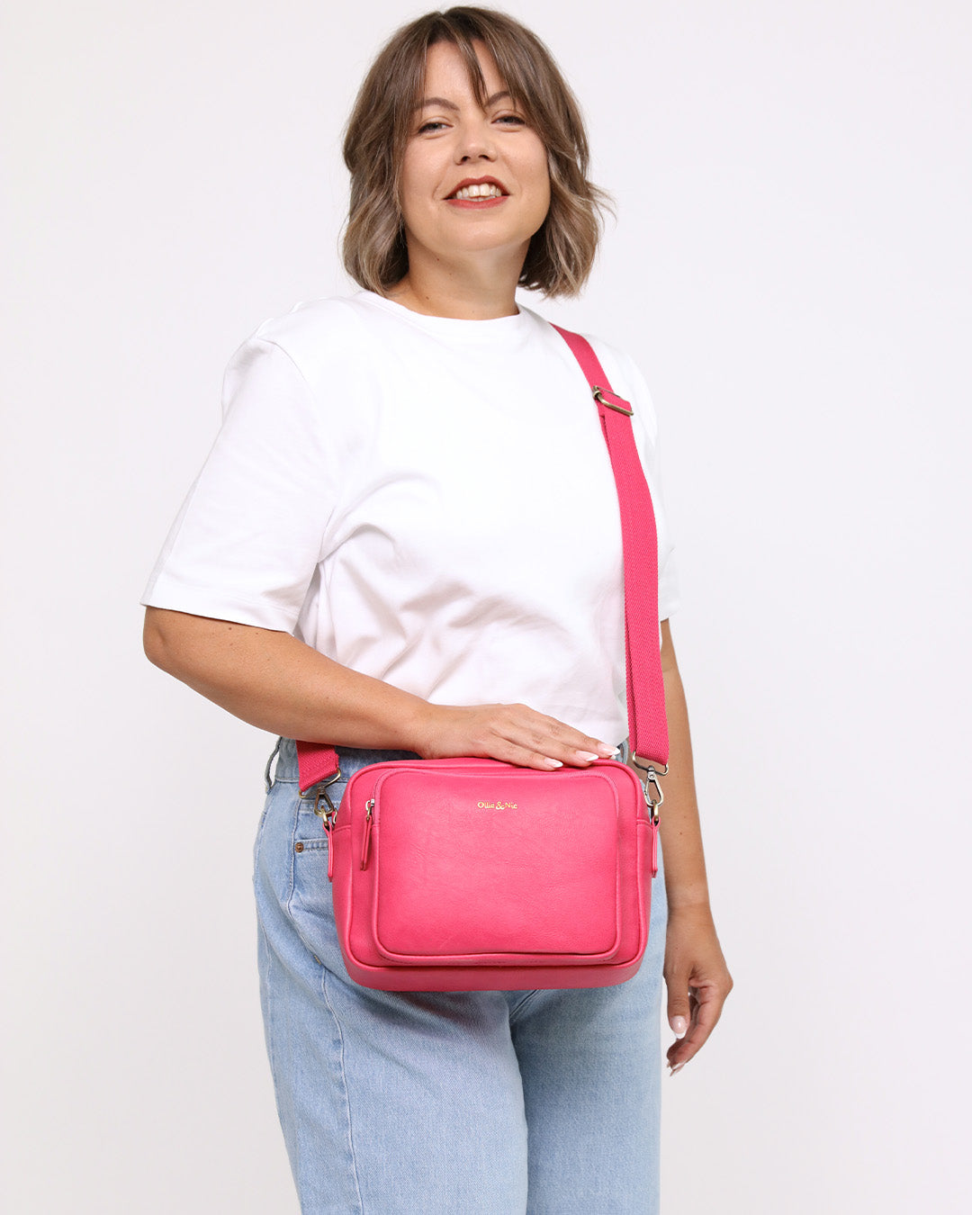 Bertie Maxi Crossbody - Fuchsia