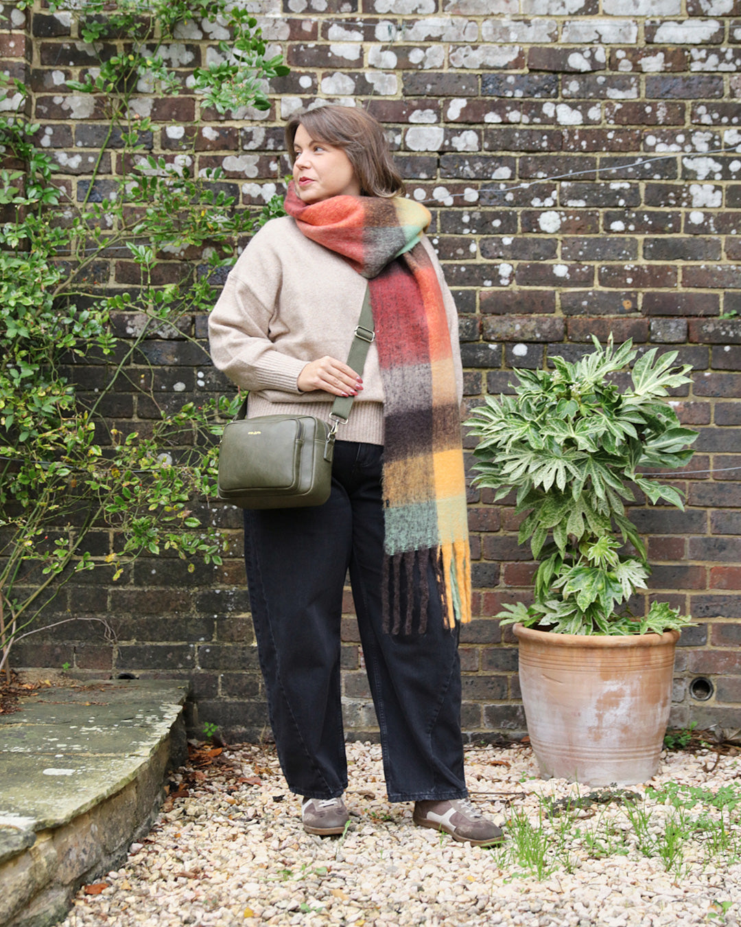 Bertie Maxi Crossbody - Khaki