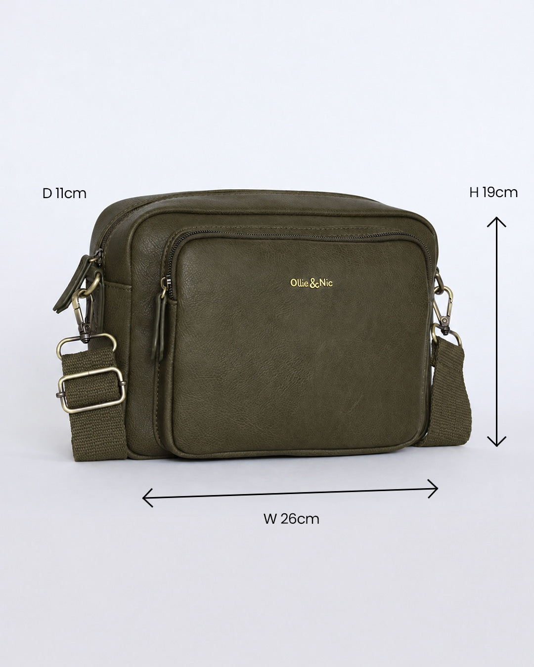 Bertie Maxi Crossbody - Khaki