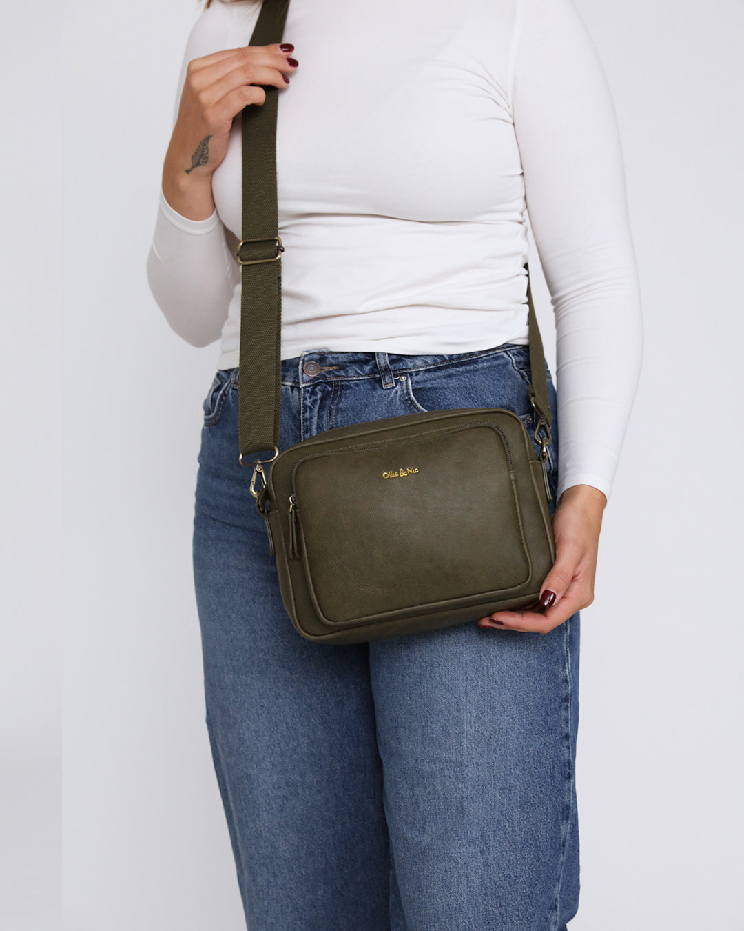 Bertie Maxi Crossbody - Khaki