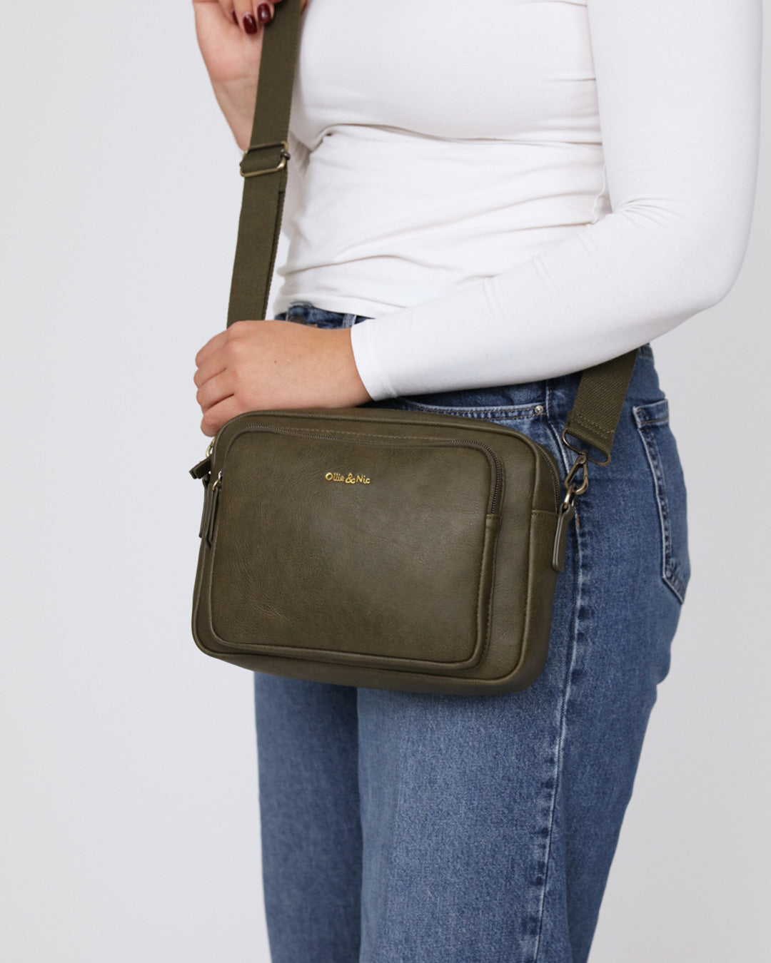 Bertie Maxi Crossbody - Khaki