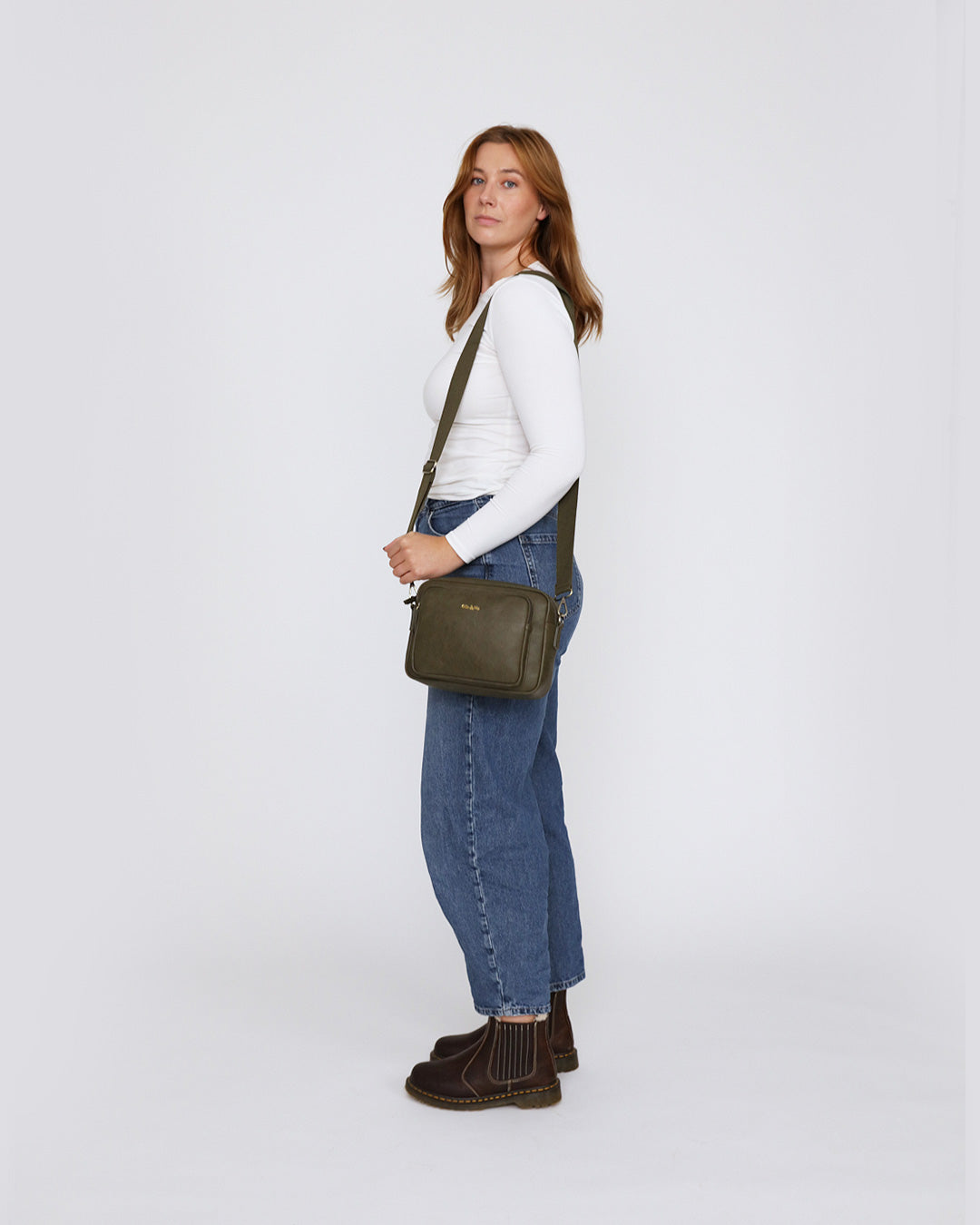 Bertie Maxi Crossbody - Khaki