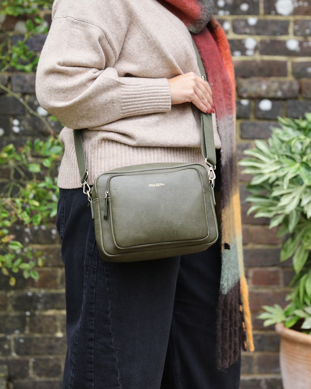 Bertie Maxi Crossbody - Khaki