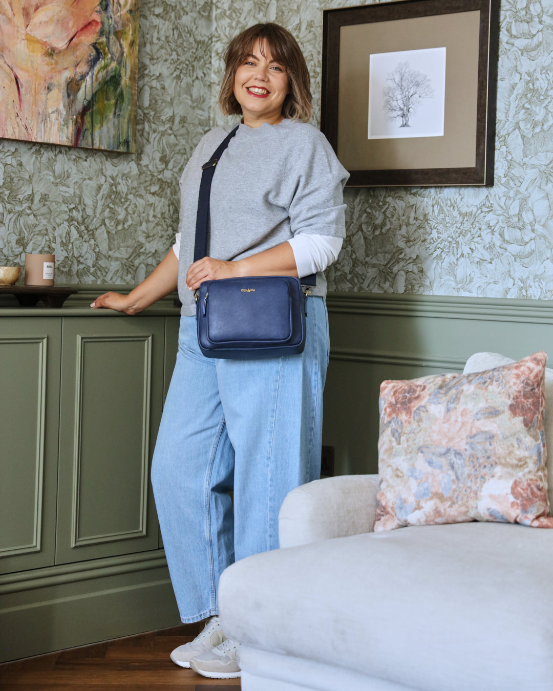 Bertie Maxi Crossbody - Navy
