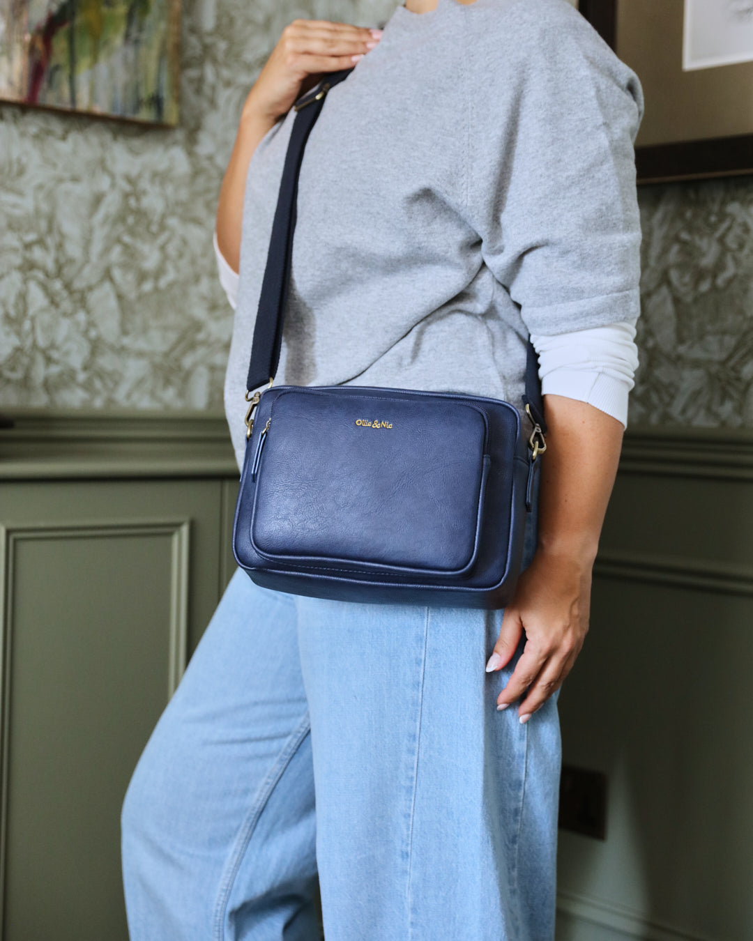 Bertie Maxi Crossbody - Navy