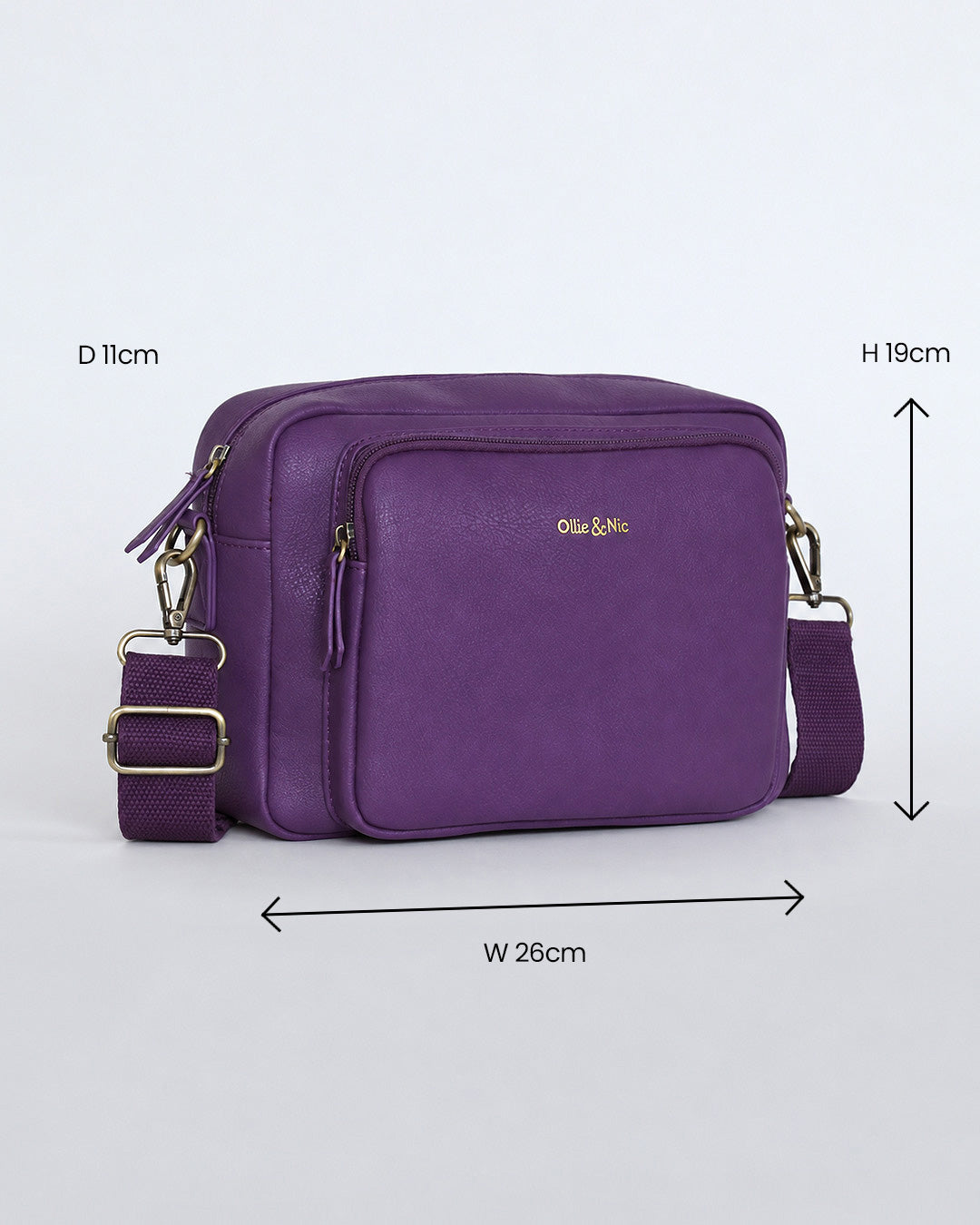 Bertie Maxi Crossbody - Purple