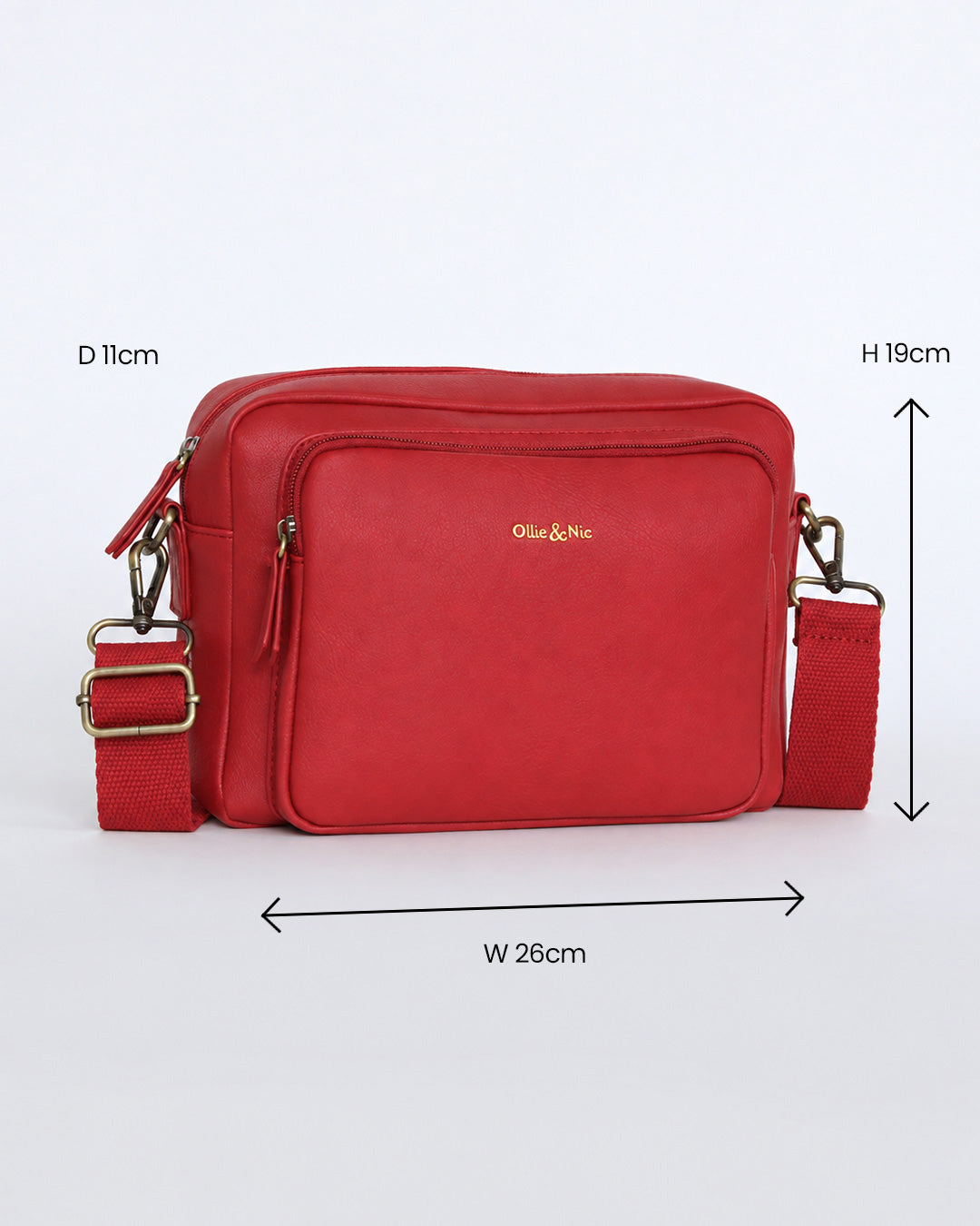 Bertie Maxi Crossbody - Red