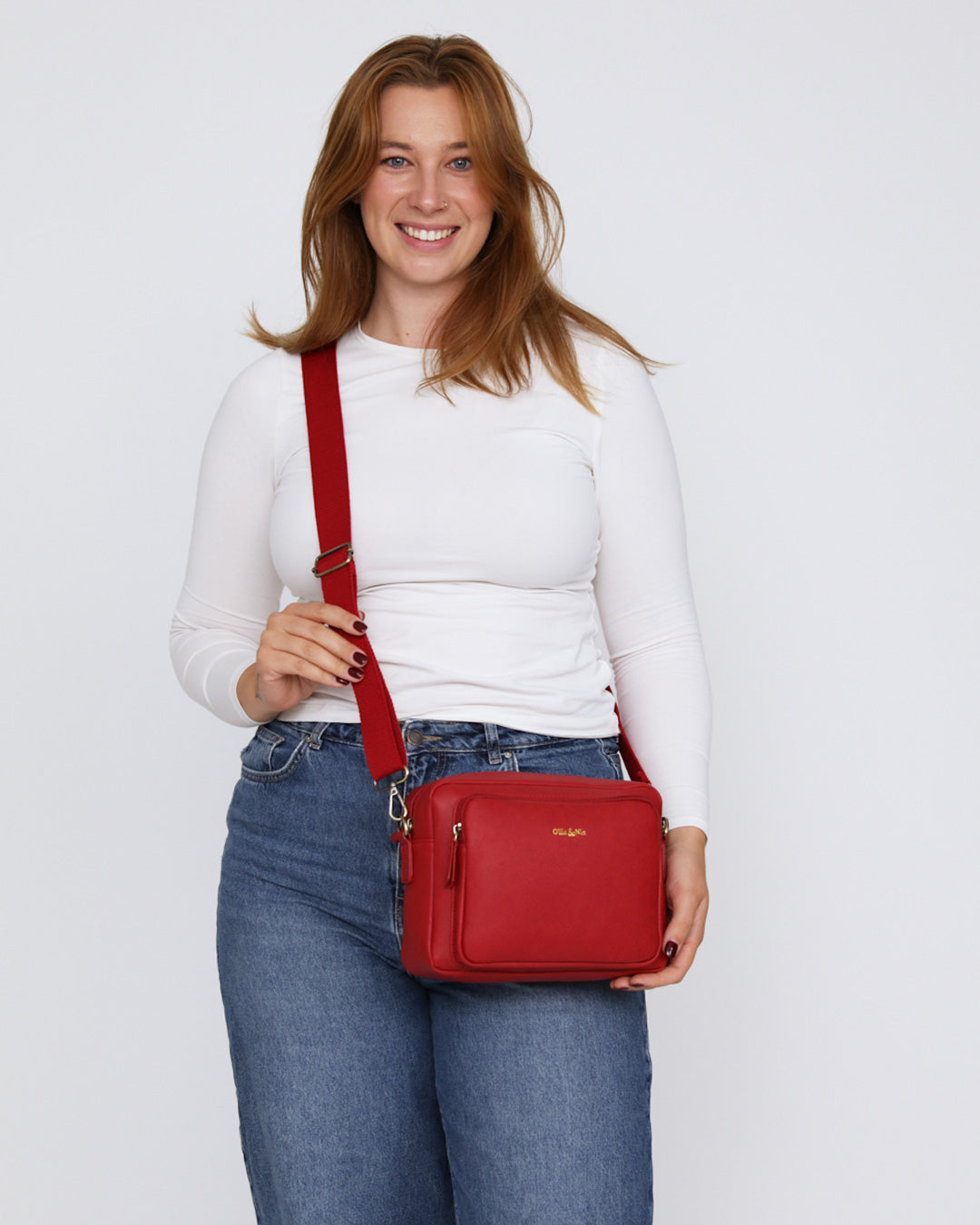 Bertie Maxi Crossbody - Red