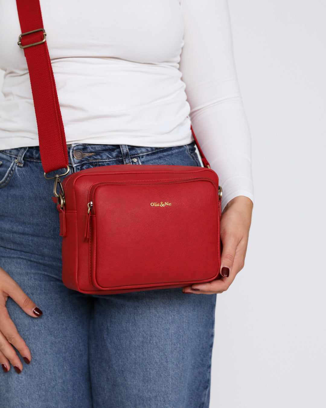 Bertie Maxi Crossbody - Red
