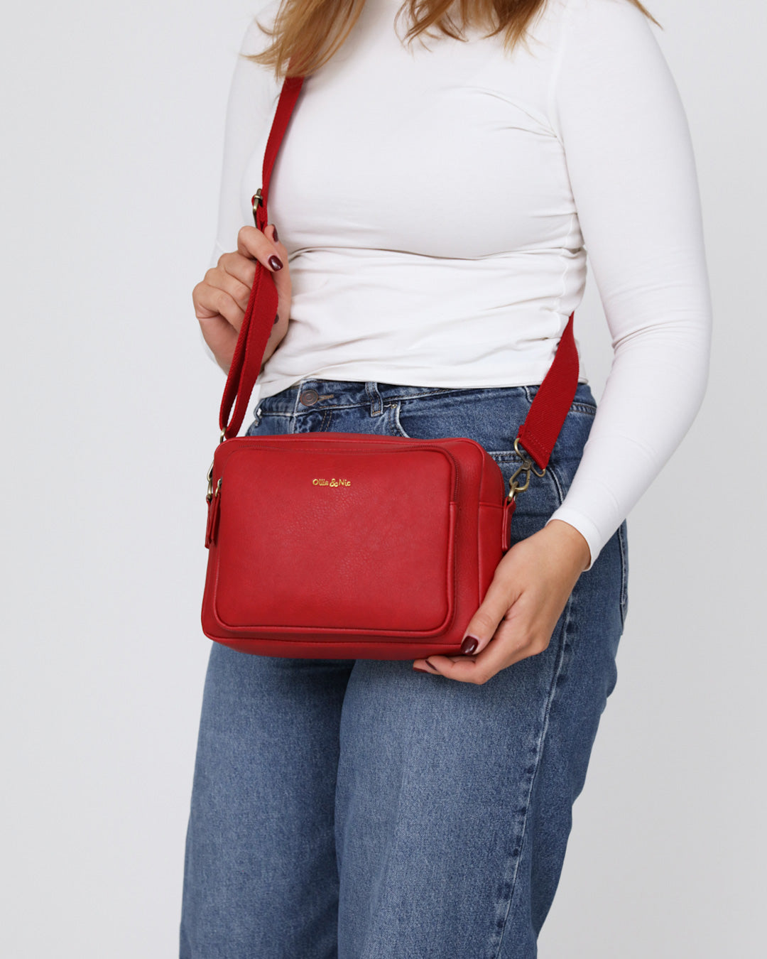 Bertie Maxi Crossbody - Red